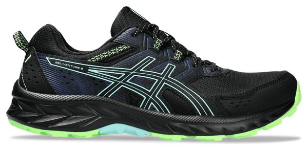 Asics Gel Venture 9 Black Green Trail Running Shoes