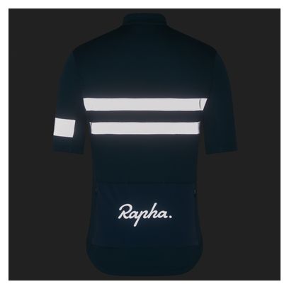 Maillot Manches Courtes Rapha Brevet Bleu/Gris