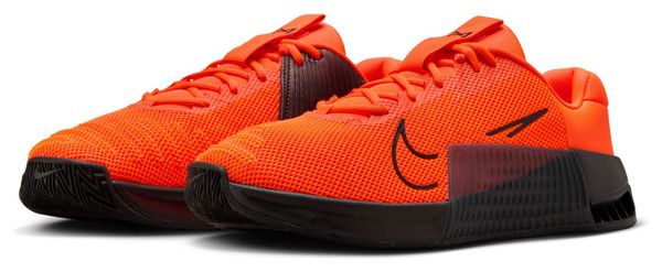 Chaussures Training Nike Metcon 9 Orange Blanc Homme