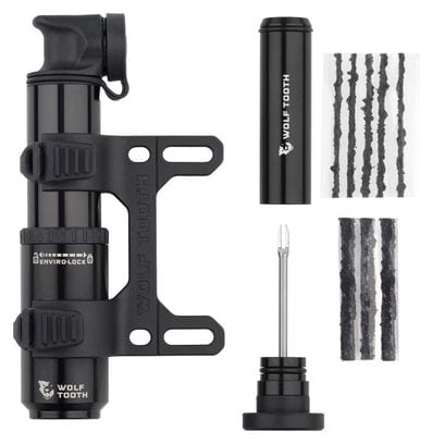 Wolf Tooth Encase Pump 40 cc Tubeless Repair Kit Black Handpomp + Geïntegreerd Gereedschap