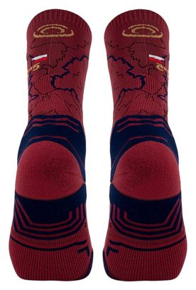 BV Sport Trek Collector GR75 High-Top Socks - Red/Blue