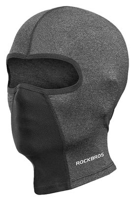 Cagoule balaclava de cyclisme gris foncé sans ouverture pour lunettes