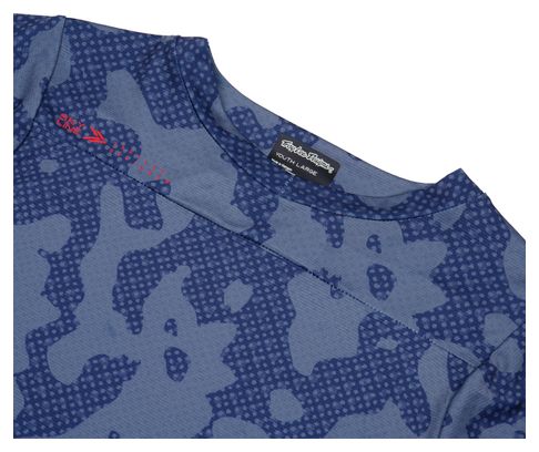 Maillot Manches Courtes Enfant Troy Lee Designs Skyline Youth Bleu