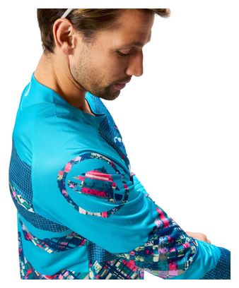 Maillot de manga larga Endura Patchwork Hombre Edición Limitada Azul
