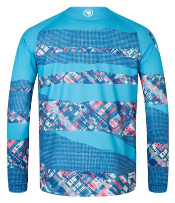 Maillot de manga larga Endura Patchwork Hombre Edición Limitada Azul