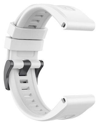 22 mm Silikon-Uhrenarmband – Kompatibel mit GARMIN und COROS - Weiß