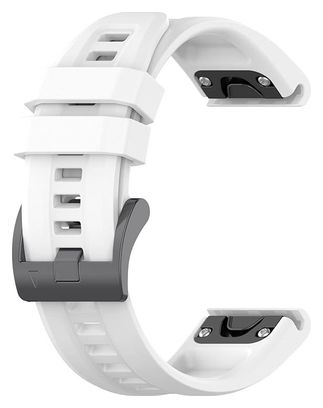 22 mm Silikon-Uhrenarmband – Kompatibel mit GARMIN und COROS - Weiß