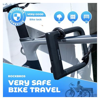 Antivol en U pour Vélo avec Revêtement Anti-Rayures