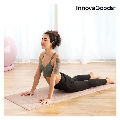 Tapis de yoga en jute 173 x 61 x 0 5 cm