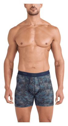 Boxers Saxx Quest Quick-Dry Mesh Brief Fly Negro/Camo Hombre (Pack de 2)