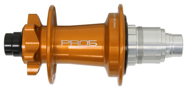 Hope Pro 5 32 Loch Hinterradnabe | Boost 12x148 mm | 6 Loch | Orange