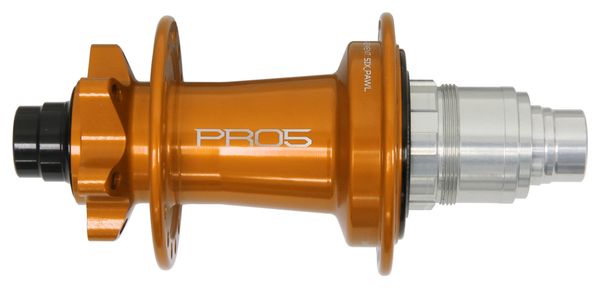 Moyeu Arrière Hope Pro 5 32 Trous | Boost 12x148 mm | 6 Trous | Orange