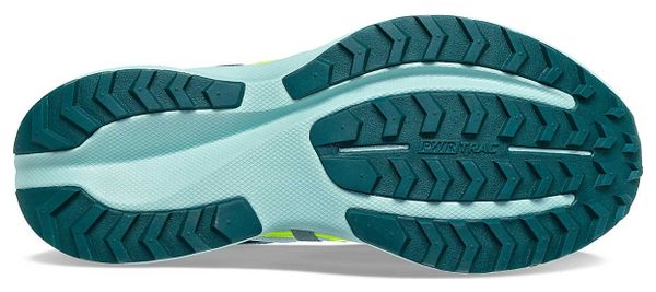 Saucony Ride 15 TR Blue Yellow Women's Trail Shoes
