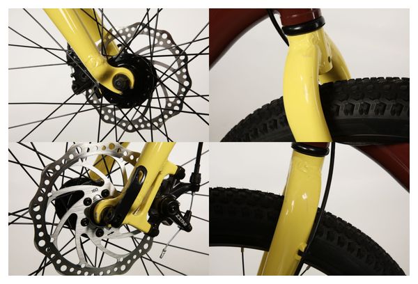 Scamp HighFox microSHIFT Mezzo 8V 24'' mountainbike voor kinderen, bruin/geel - Gereviseerd product
