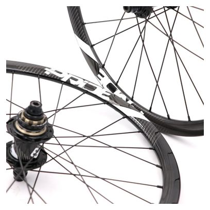 Paire de Roues Carbone Expert Pride Gravity SL Gloss Disc 28h Noir