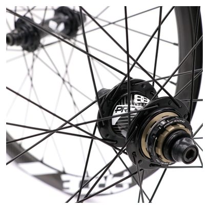 Paire de Roues Carbone Expert Pride Gravity SL Gloss Disc 28h Noir