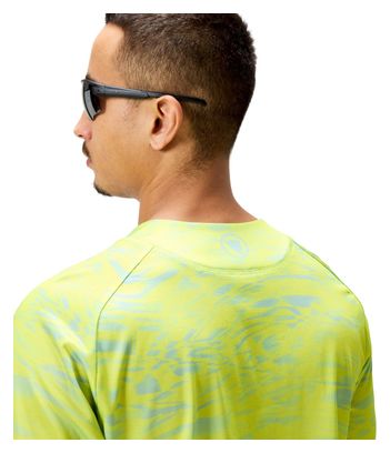 Maillot manga larga Endura Marble Hombre Edición Limitada Amarillo