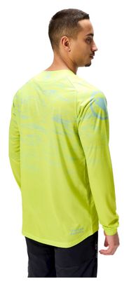 Maillot manga larga Endura Marble Hombre Edición Limitada Amarillo