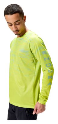 Maillot manga larga Endura Marble Hombre Edición Limitada Amarillo
