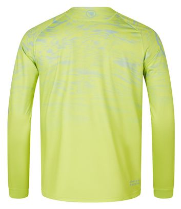 Maillot manga larga Endura Marble Hombre Edición Limitada Amarillo