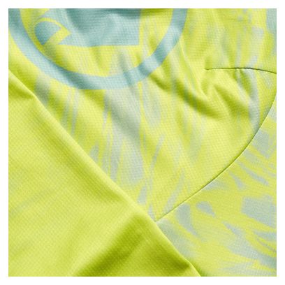 Maillot manga larga Endura Marble Hombre Edición Limitada Amarillo