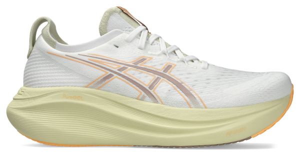 Chaussures Running Asics Gel-Nimbus 27 Blanc/Orange Homme