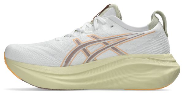Chaussures Running Asics Gel-Nimbus 27 Blanc/Orange Homme