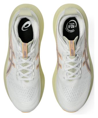 Chaussures Running Asics Gel-Nimbus 27 Blanc/Orange Homme
