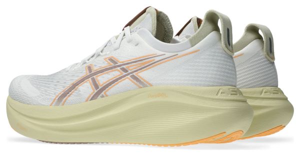 Chaussures Running Asics Gel-Nimbus 27 Blanc/Orange Homme