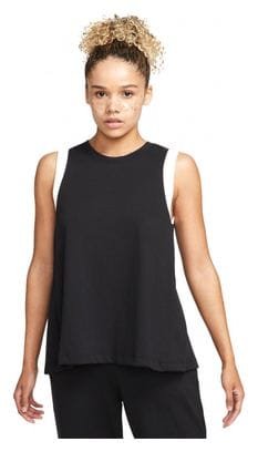 Camiseta sin mangas Nike Yoga Dri-Fit para mujer negra