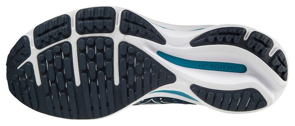 Chaussures de Running Mizuno Wave Rider 25 Bleu Vert