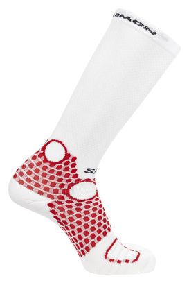 Salomon S/LAB Ultra Knee Socks White Red Unisex