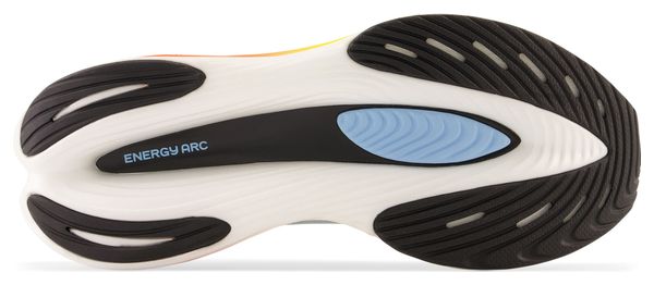 Laufschuhe New Balance Fuelcell SuperComp Elite v3 London Damen Blau Gelb Koralle