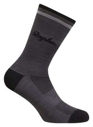 Socken Rapha Logo Grau/Schwarz