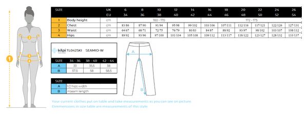 Legging sans couture pour femme Kilpi SEAMIO-W