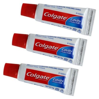 Mini tubes de dentifrice Colgate (lot de 3 tubes)