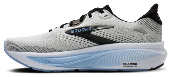 Brooks Ghost 18 Laufschuhe, Weite, Weiß/Blau, Herren