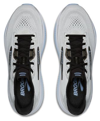 Brooks Ghost 18 Laufschuhe, Weite, Weiß/Blau, Herren