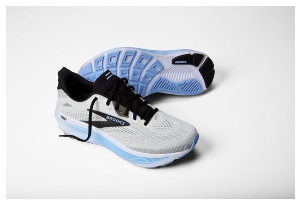 Brooks Ghost 18 Laufschuhe, Weite, Weiß/Blau, Herren
