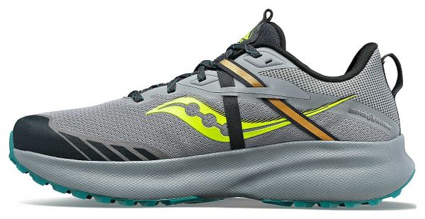 Saucony Ride 15 TR Grey Yellow Men's Trail Shoes