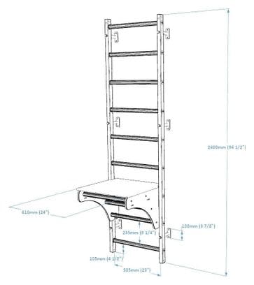 Espalier de gymnastique BenchK 712W