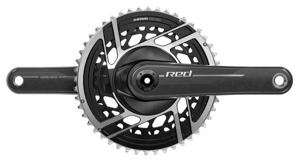 Sram Red E1 DUB 48-35 Tanden 2x12V Crankset (zonder doos) Zwart