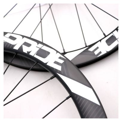 Paire de Roues Carbone Pride Gravity Mat Expert Disc 28H Polish