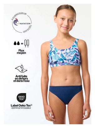 Culotte de Bain Menstruel Bikini ado - Bleu Marine