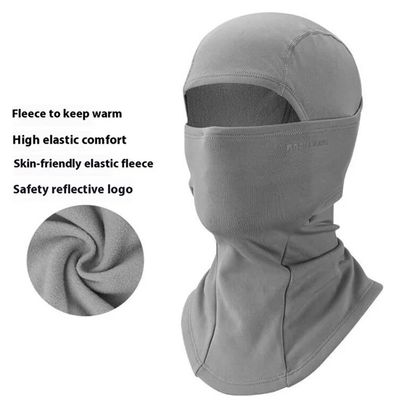 Cagoule d'Extérieur Coupe-Vent Balaclava Cache-Cou Casque gris clair