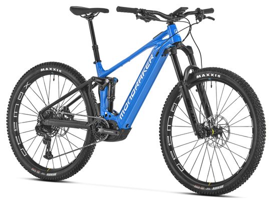 VTT Électrique Tout-Suspendu Mondraker Chaser R Sram GX/SX Eagle 12V 750 Wh 29'' Bleu Carrera Noir 2024 - Produit Reconditionné