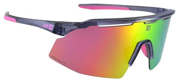 Lunettes AZR Kromic Iseran Crystal Violet verni/Écran Kromic irisé Rose