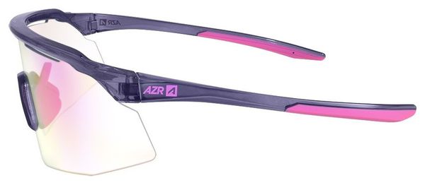 Lunettes AZR Kromic Iseran Crystal Violet verni/Écran Kromic irisé Rose