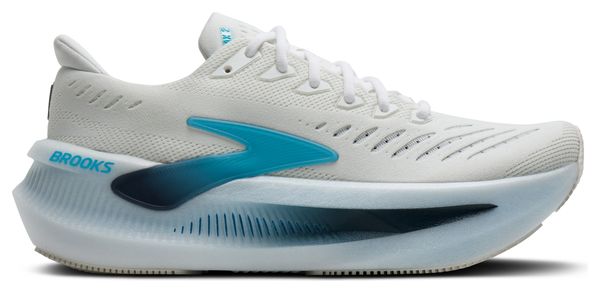 Brooks Glycerin Max 2 Wit/Blauw Heren Hardloopschoenen