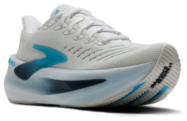 Brooks Glycerin Max 2 Wit/Blauw Heren Hardloopschoenen